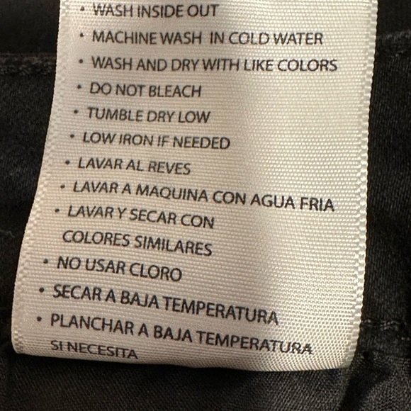 KanCan Women’s 7/27 Black Distressed Leopard Patch Boyfriend Jeans - Picture 8 of 11